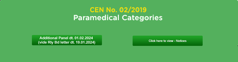 CEN 02/2019 - Paramedical Categories CEN 02/2019 - Paramedical Categories